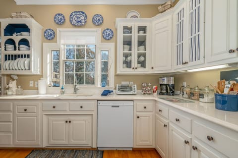 complete with toaster oven and coffee station