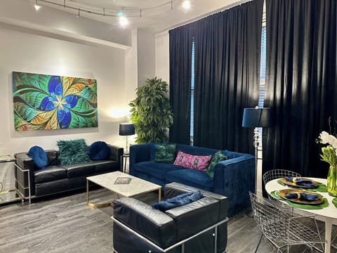 Recently added black velvet drapes for optional lighting preferences.