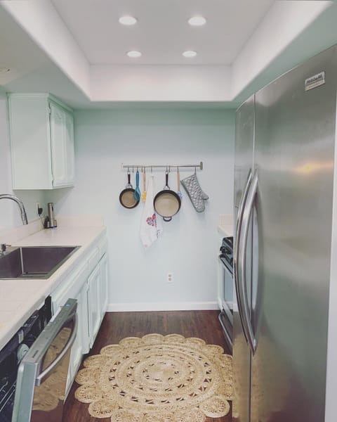 Kitchen with all new stainless steel appliances