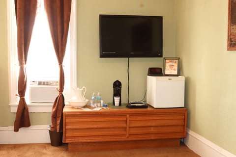 42" Television with 250+ channels, Personal Keurig with Variety of Brews.