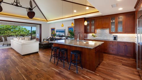 Gourmet kitchen with large island