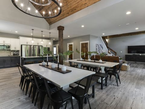 Open concept with tons of seating