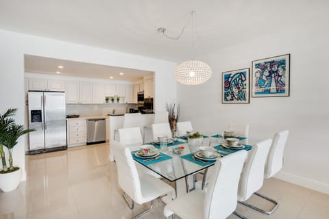 Dining area and a fully equipped kitchen