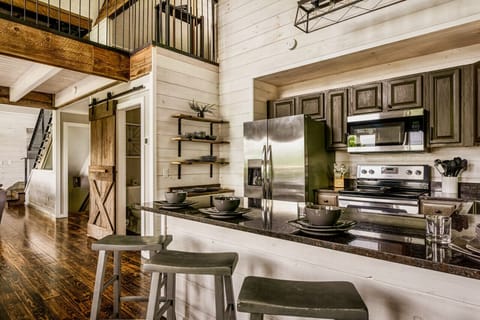 Fully stocked kitchen with everything you could need to cook on vacation!