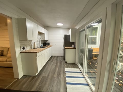 Kitchenette...with an entryway from the deck