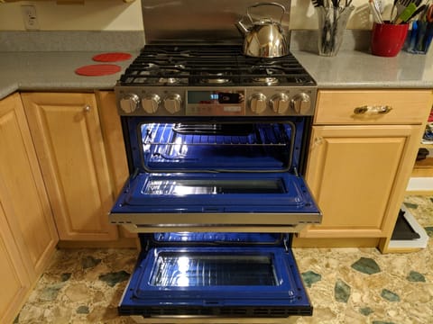 Beautiful view of the double ovens.