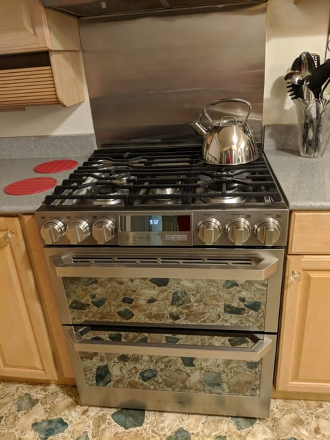 This is a top-of-the-line LG gas range.