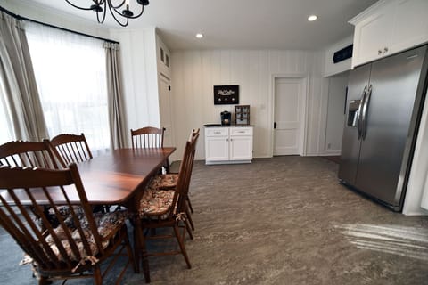 Dining table and coffee bar