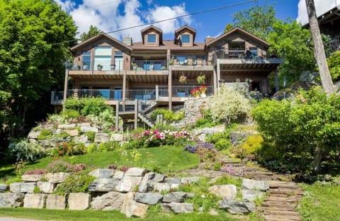 Lake facing side of house