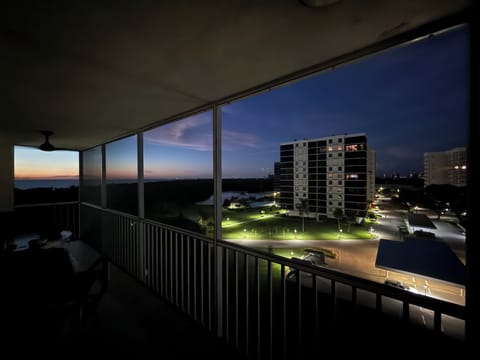 Sunset view and night-scape from lanai