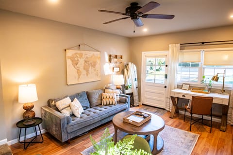 Living room with desk
