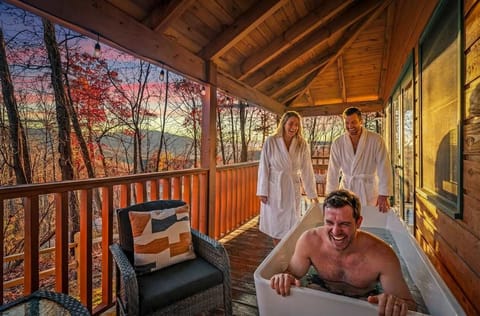 Embrace the thrill of the cold plunge—your luxury wellness reset! Take the plunge, gasp dramatically, feel instantly alive, and brag about your “elite recovery routine.” It’s icy, energizing, and ridiculously fun… the perfect Smokies power-up.