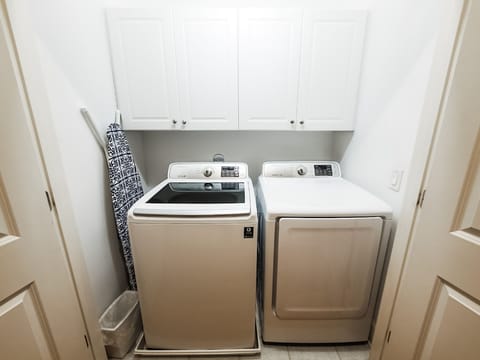 Laundry closet on third floor.