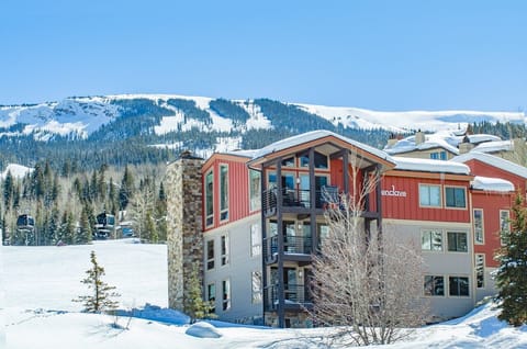 Ski in, ski out at the Enclave. It is adjacent to the luxurious Viceroy Snowmass
