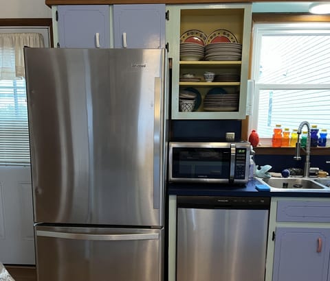 Brand new refrigerator & microwave oven