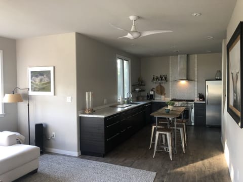 Kitchen with seating for 6