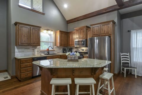 Kitchen with island.