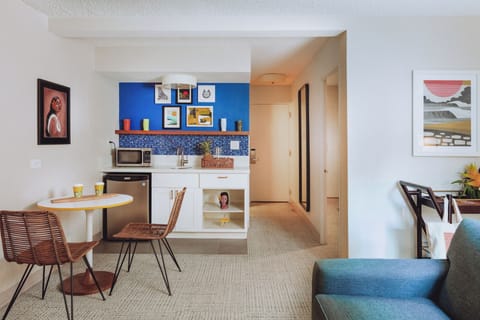 In-room dining area