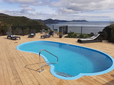 Heated pool with fantastic view