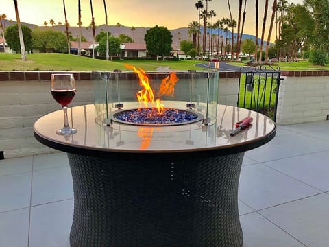 Patio - 8th green of Rancho Las Palmas Golf Resort