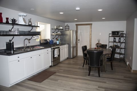 Kitchen and dining area