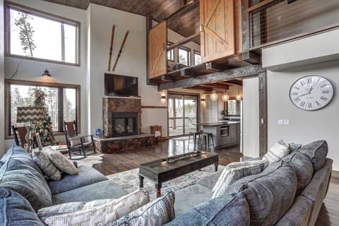 Main floor living area looking towards the kitchen