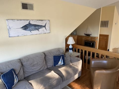 Loft area with gorgeous sunset and lake views