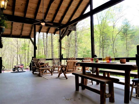 Your oversized 437 square foot viewing porch with unspoiled mountain views!