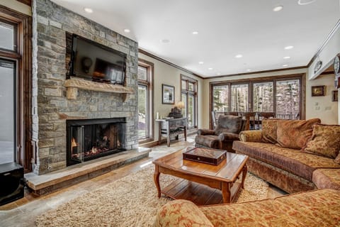 Open floor plan of living room.
