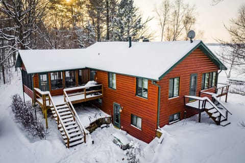 Rear of cabin on Black Lake.