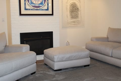 New comfy couches in our living room.