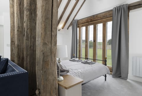 First floor: Bedroom one with a wonderful view to wake up to