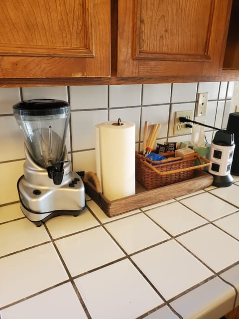 blender and charging station