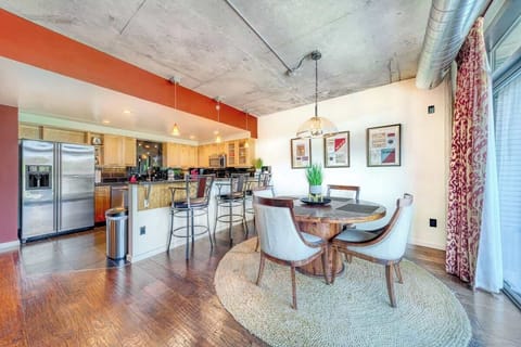 Dine in Style – Gather around the sleek dining table for a meal or game night with loved ones.