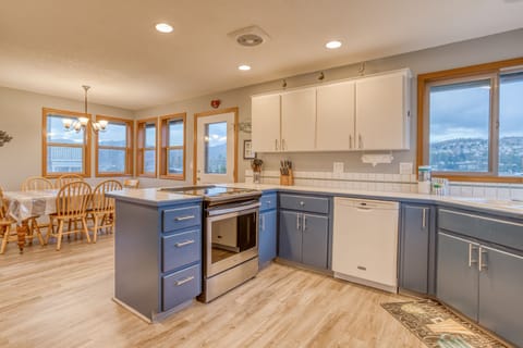 Induction stove with oven