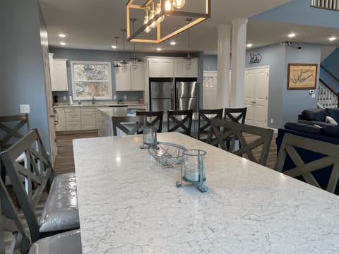 Dining area and kitchen