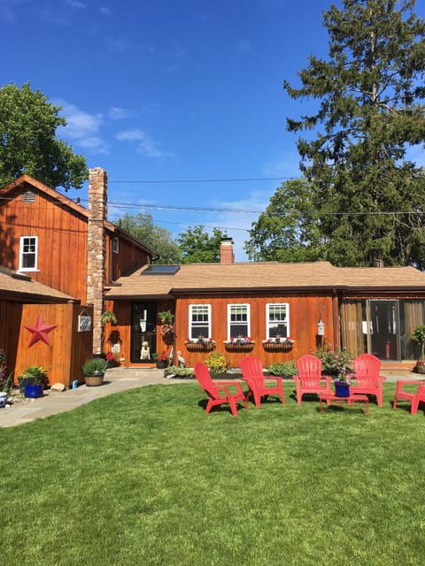 Huge front lawn and plenty of parking