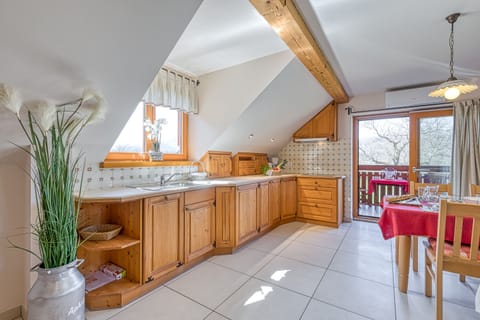 Kitchen and dining area