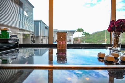 Kitchen facing the eastside for stunning sunrise views.