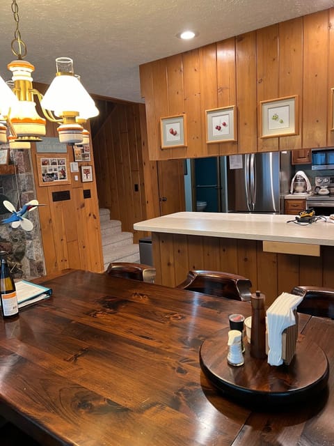 Dining room looking into kitchen pass-through