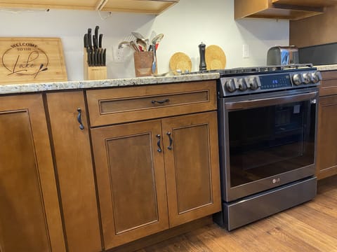 Counter next to stove/oven