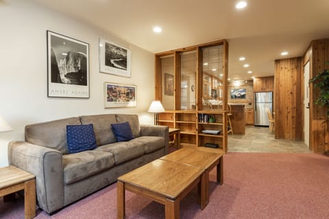 Queen sleeper sofa in the living room