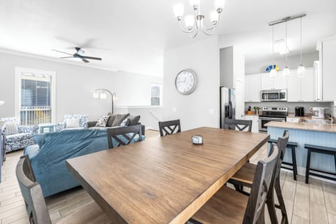 Open floor plan allows family to gather together for meal or game time!