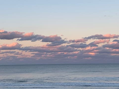 Sunset view from the condo balcony