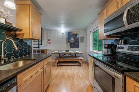 Fully equipped to cook any meal. Basic spices and staples included 