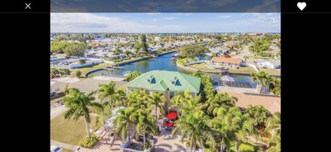 Ariel view of Bimini Oasis with Tampa Bay on the horizon