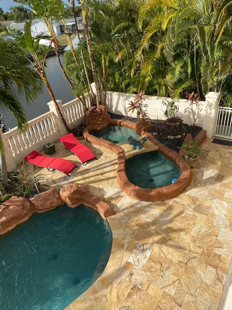 Palm trees providing relaxing tropical atmosphere as well as privacy