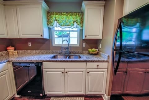 The kitchen has all you need to cook meals or prepare those leftovers.