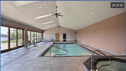 Indoor pool with Steamroom and Hot tub
