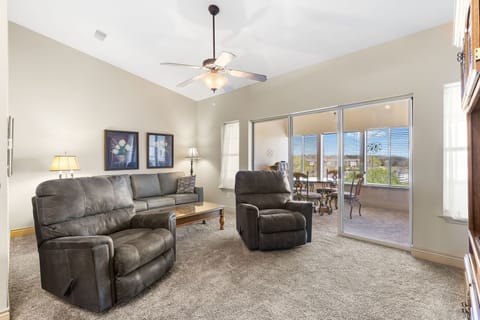 Living Room with Sunroom Access